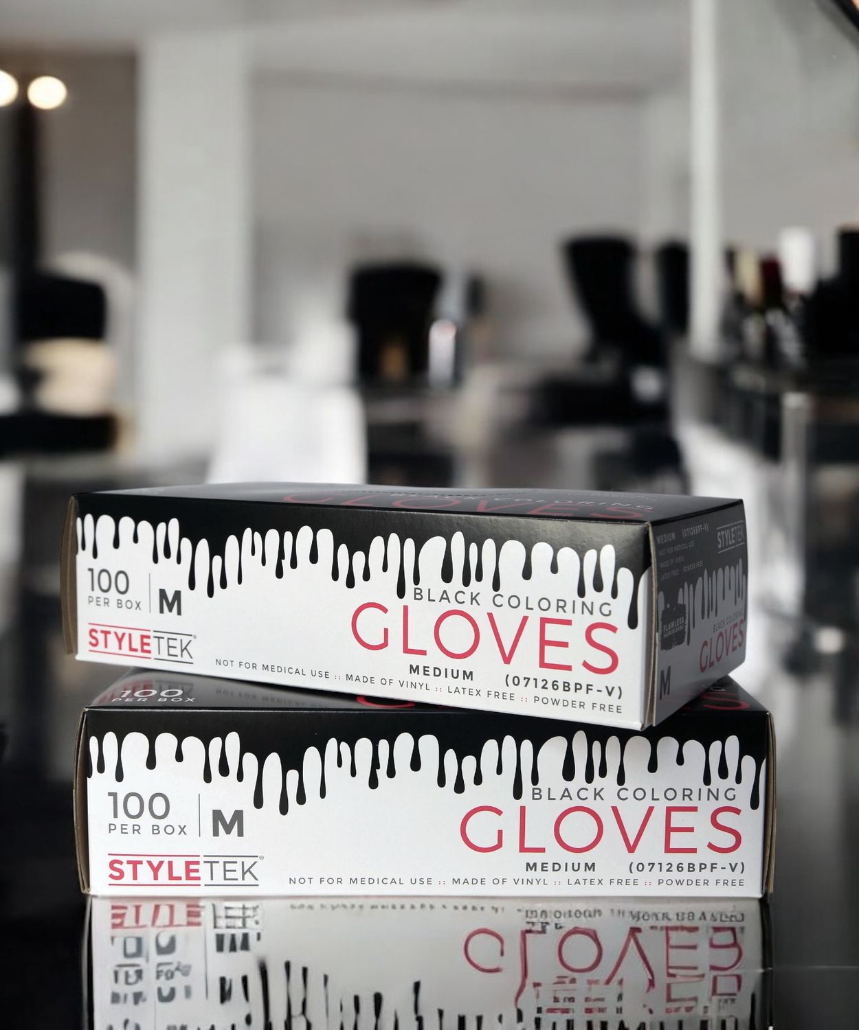 Black Small Gloves Powder Free Vinyl