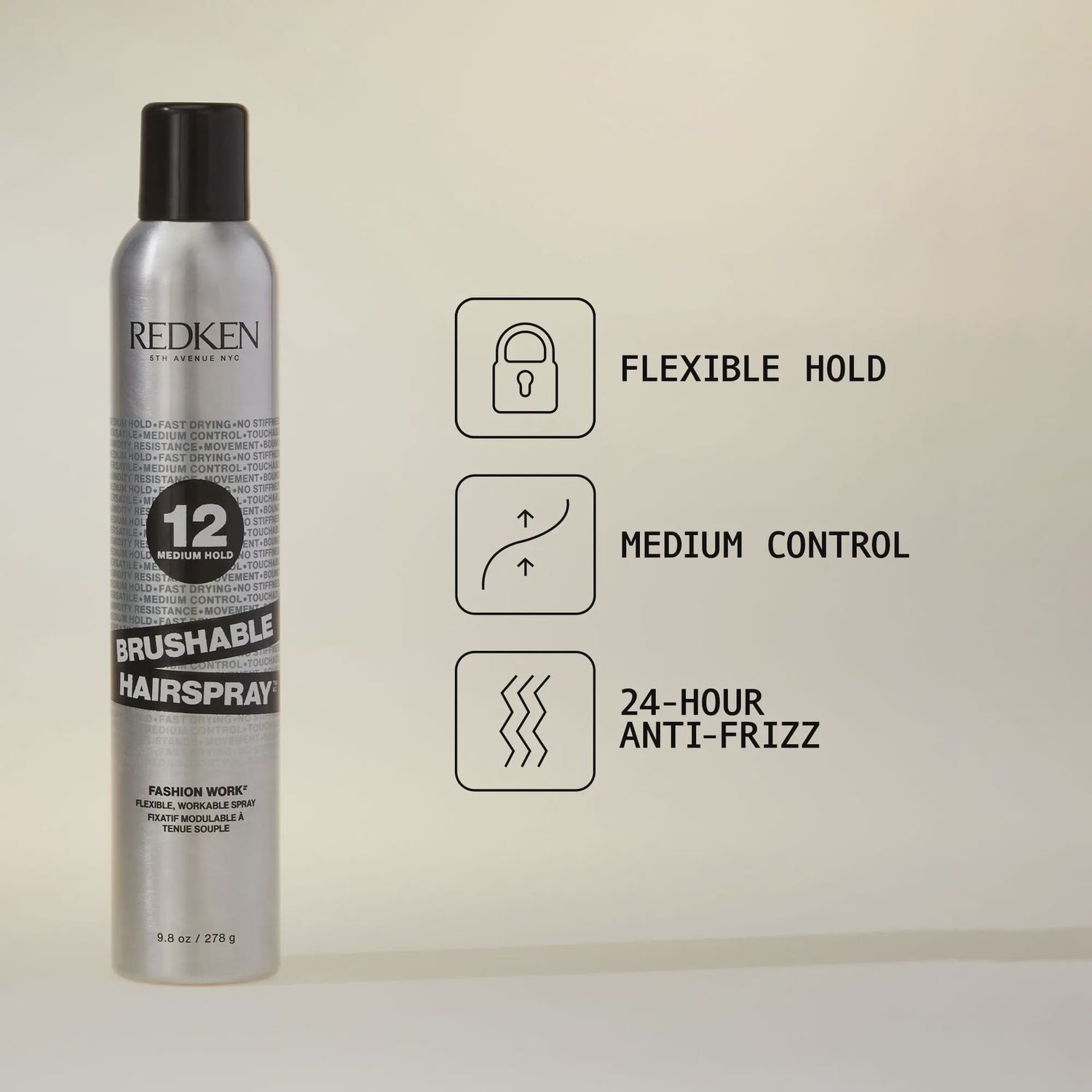 Redken Styling Brushabl Hairspray 12 290g