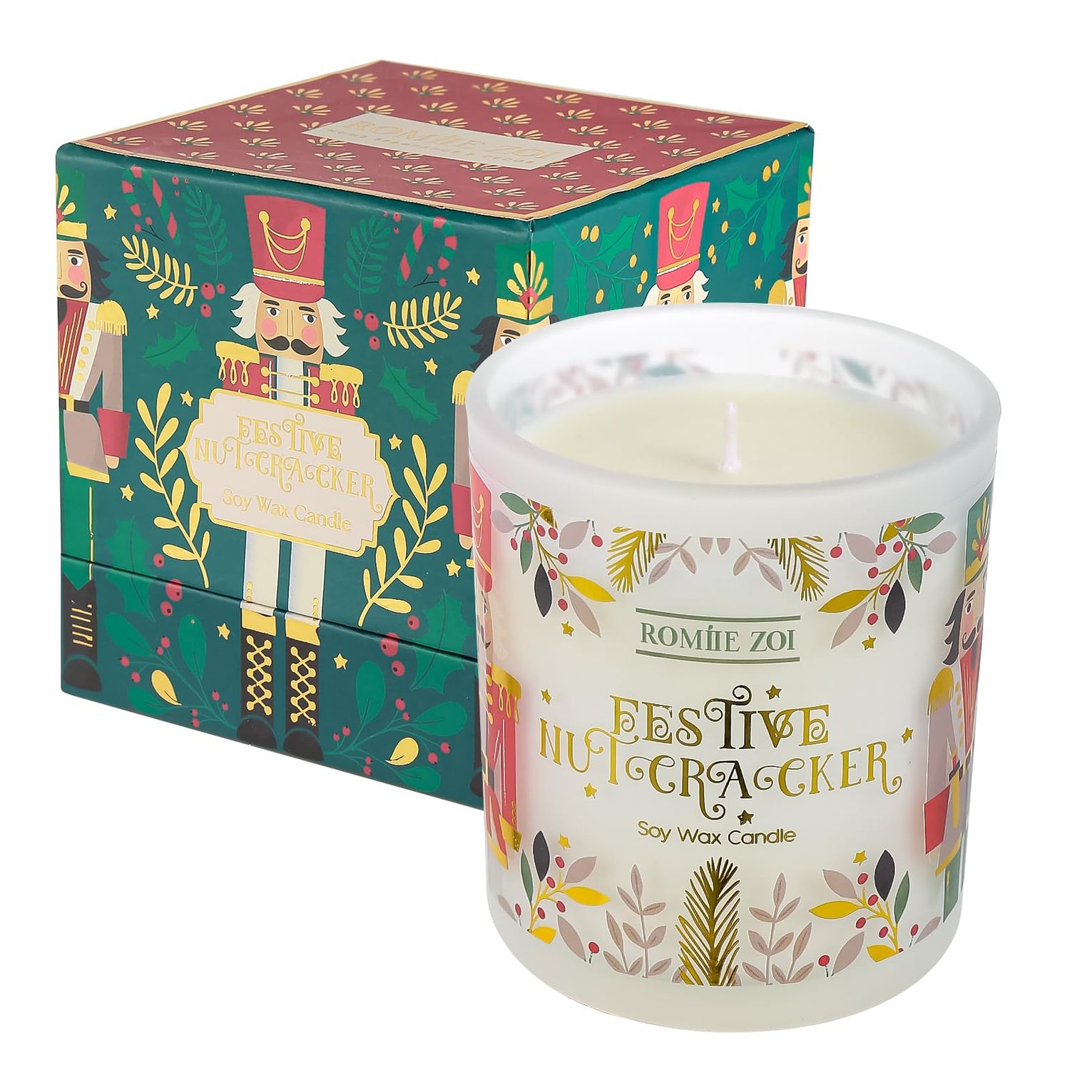 R.Z. Festive Nutcracker Winter Candle 6oz
