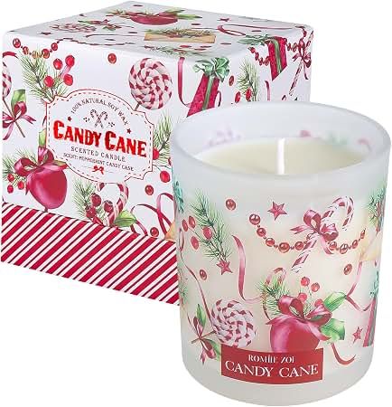 R.Z. Candy Cane Candle 6oz