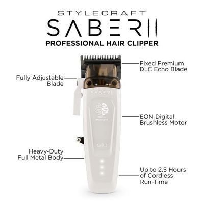 Stylecraft saber clipper white