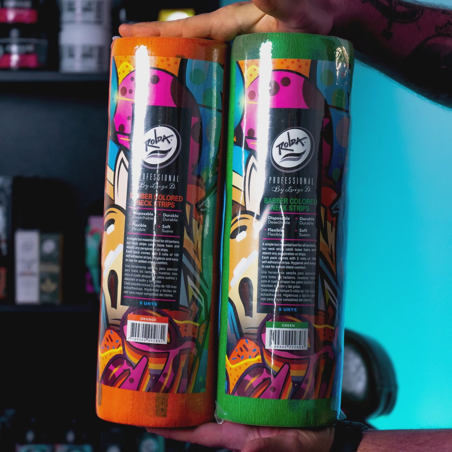 Rolda Barber Neck Strips - Red