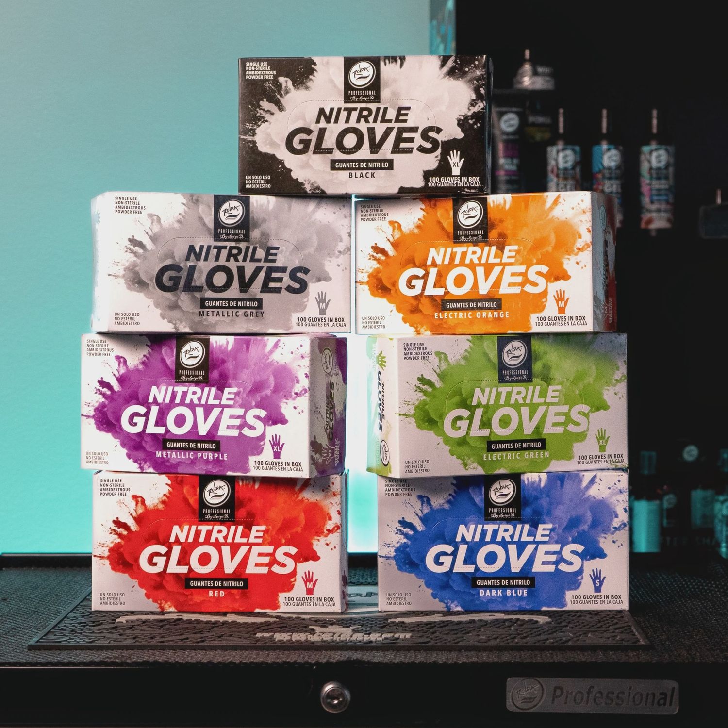 Rolda Nitrile Gloves Black Small 100pc