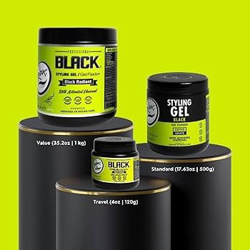 Rolda Hair Gel Black 35.2oz