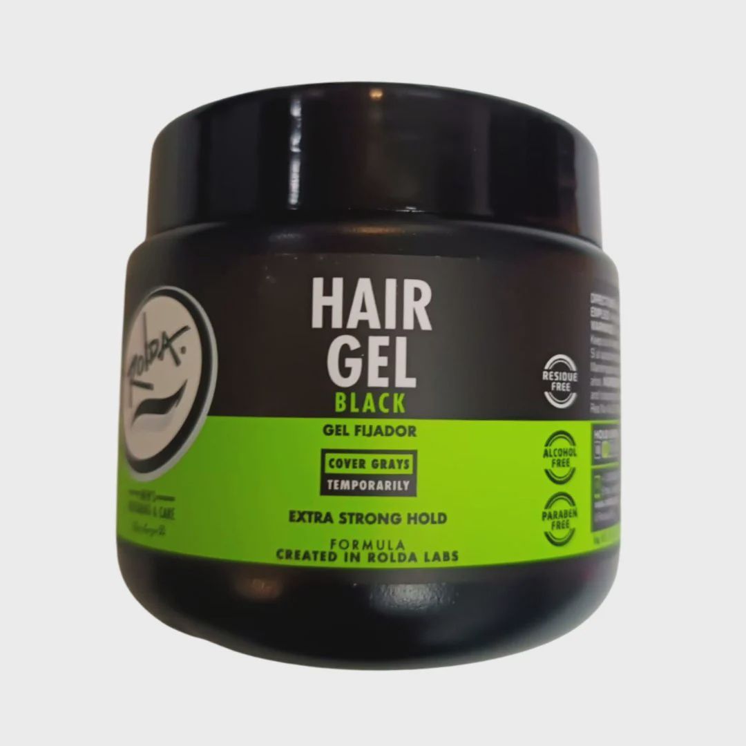 Rolda Hair Gel Black 250gr