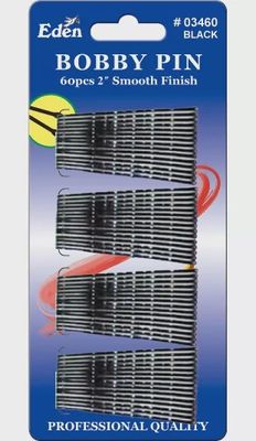 Eden (2") 60 Bob Pins Black