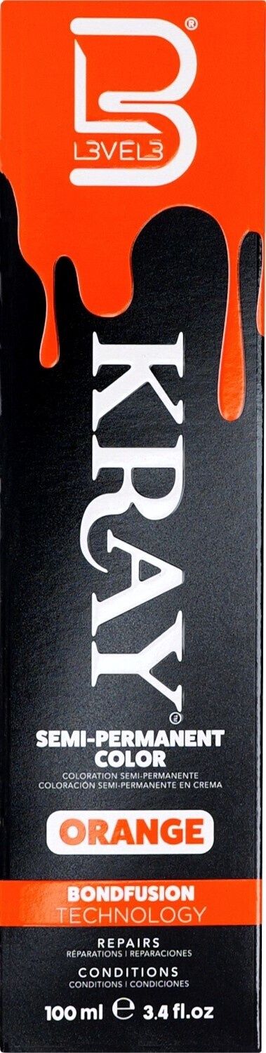 Level3 Orange Semi-Permanent Clr 100ml