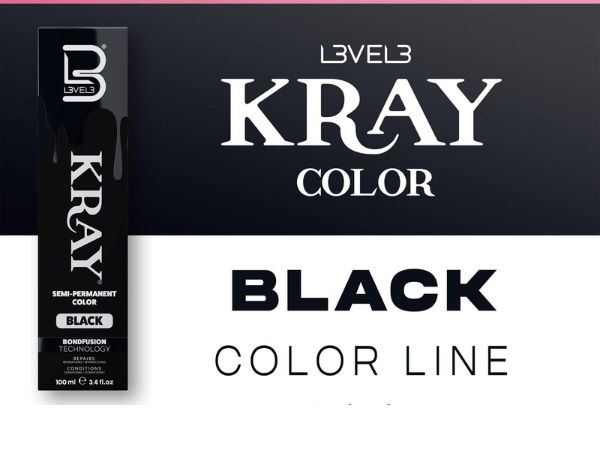 Level3 Black Semi-Permanent Clr 100ml