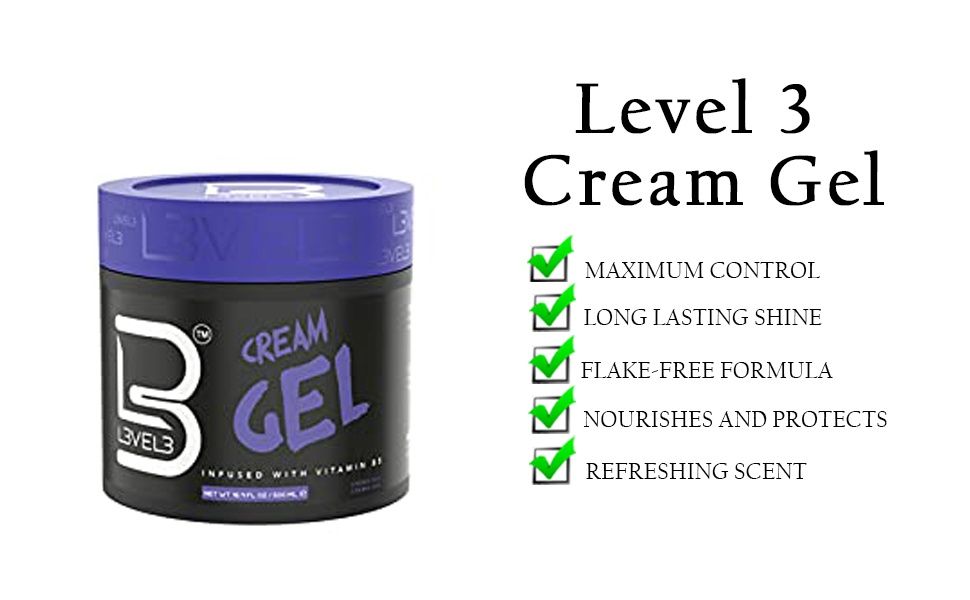 Level3 Cream Hair Gel 500ml