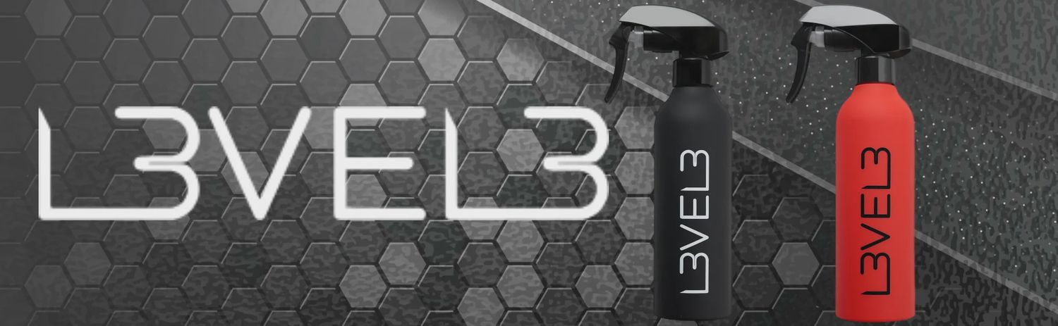 Level3 Rubber Water Spray Bottle Red