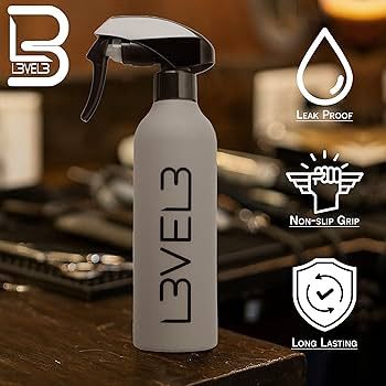 Level3 Rubber Water Spray Bottle Grey