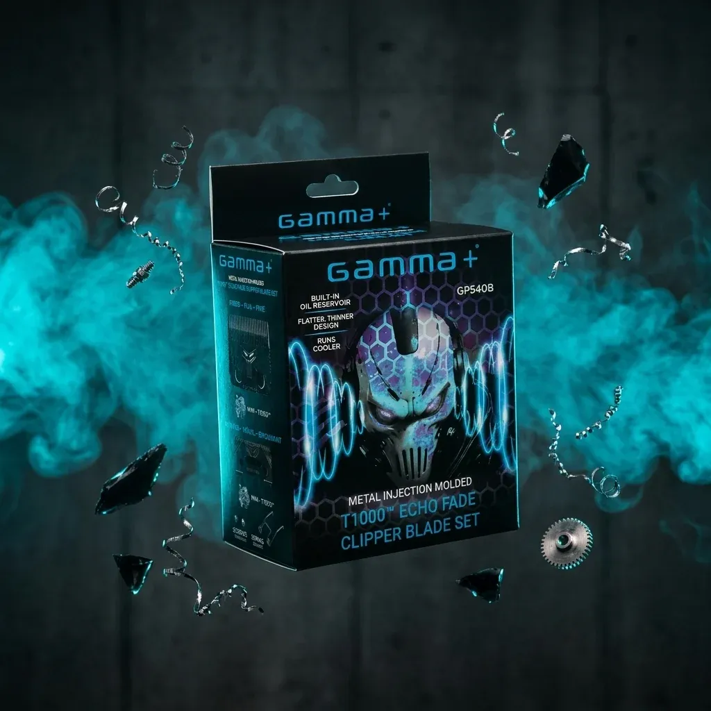 GAMMA T1000 Echo Fxd Fade Blade &amp; Shlw 2.0C