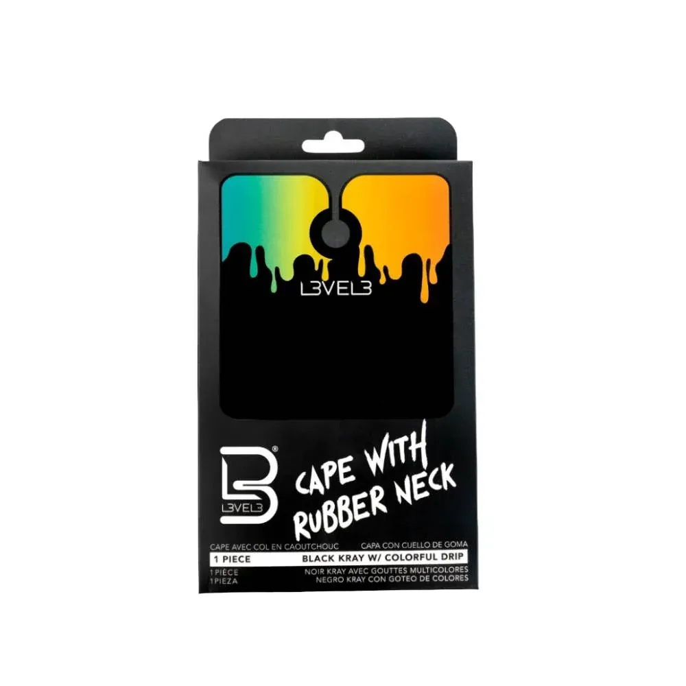 Level3 Prof Cut Cape Rub Black Kray w/ Colorful Drip