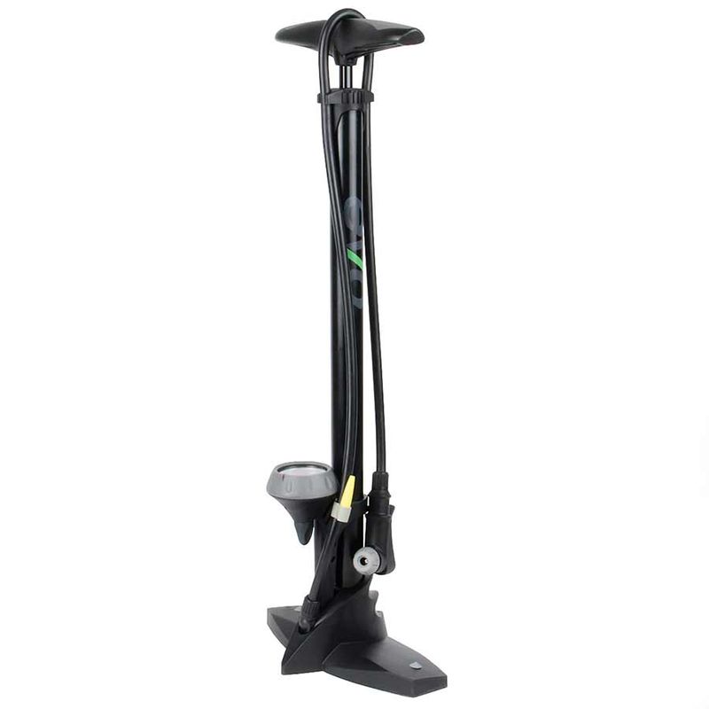 EVO, Hurricane Floor Pump, With gauge, Black