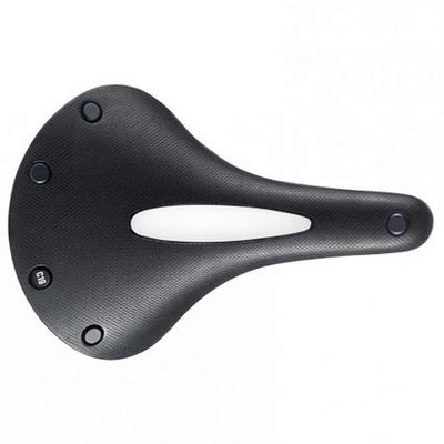Brooks, C19 Carved All Weather, Saddle, 275 x 184mm, Unisex, Black