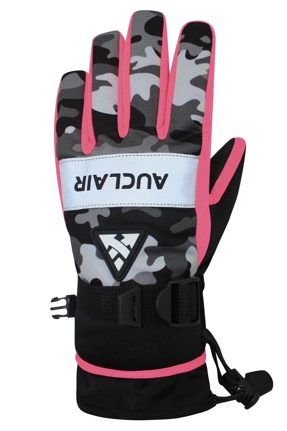 Auclair Camo Flash Gloves - Junior, Color: Pink/Camo, Size: S