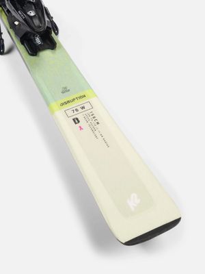 k2 disruption 76 alliance women's skis 2021/22 76C + ER3 10 Bindings - Blue These smooth performers have all the tech a female skier could need to start carving harder and gain confidence going faster 2022 K2 Disruption 75 Alliance