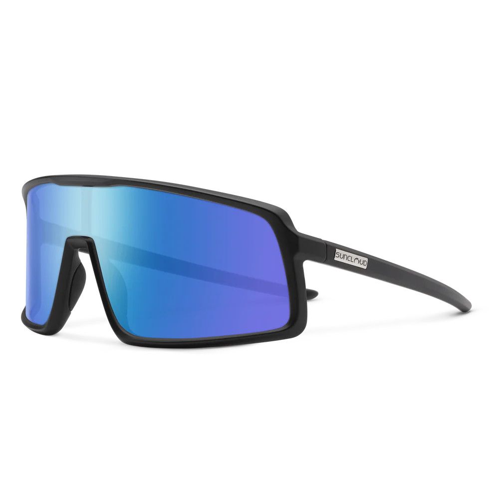 Suncloud Upshot Polarized Sunglasses, Color: Matte Black + Polarized Blue Mirror Lens