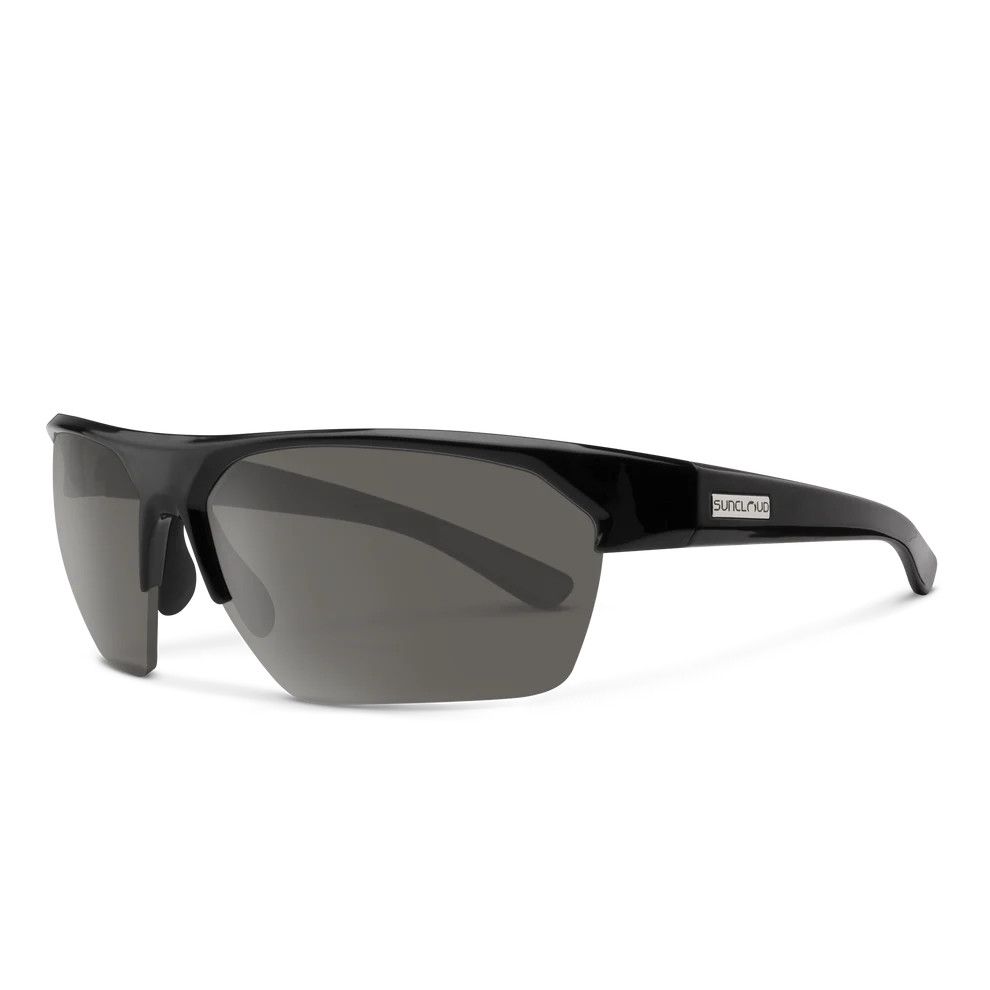 Suncloud Rival Polarized Sunglasses, Color: Black + Polarized Gray Lens