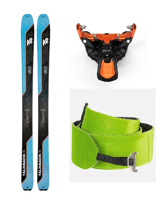 Touring Ski Starter Bundle, Size: 156cm (K2 Talkback 96)