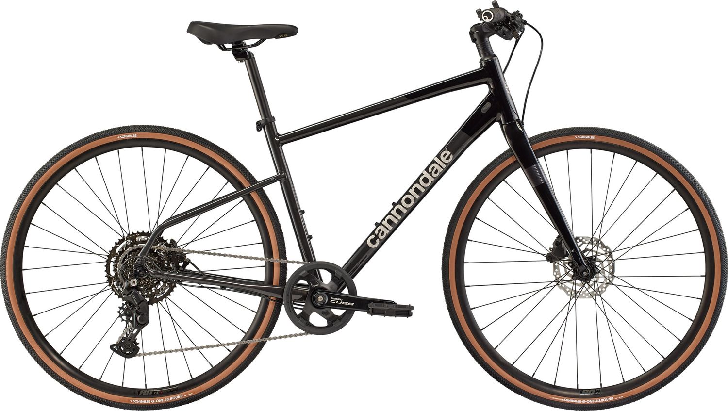 Cannondale Quick 2 Hybrid Bike, Color: Smoke Black, Size: XS