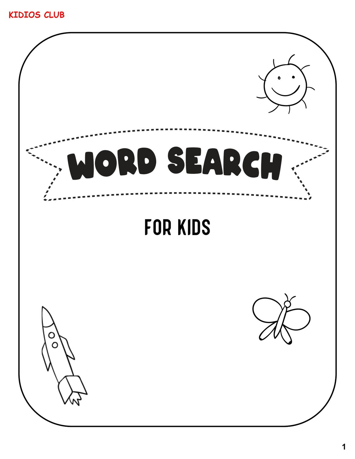 Word search activity book for kids with solutions-121 pages.