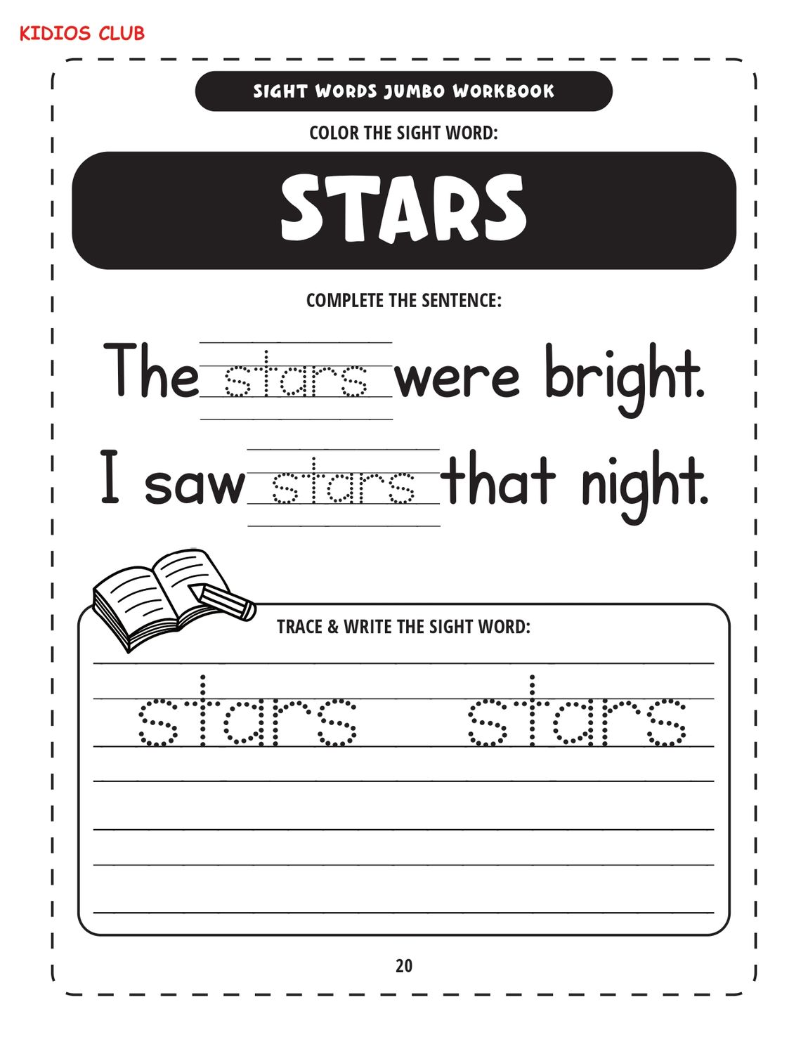 CF SIGHT WORD WORKBOOK 100 PAGE