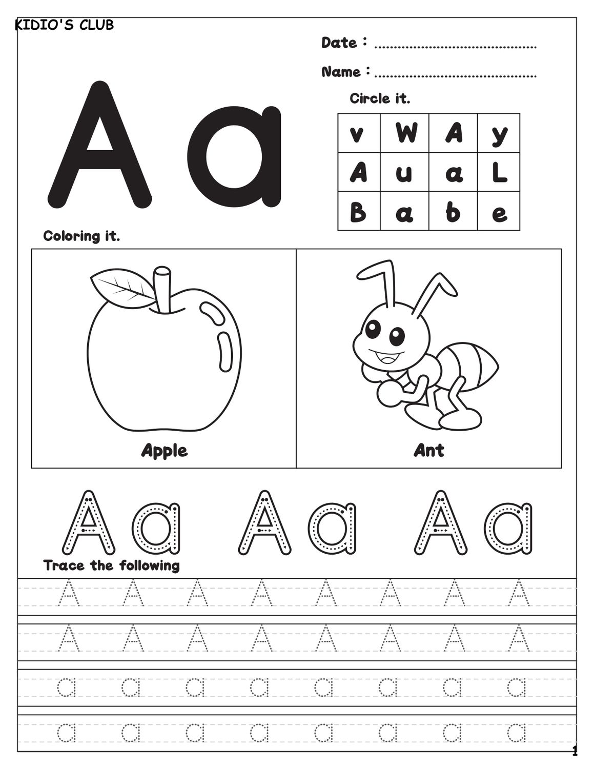 My First ABC Workbook 26 Page