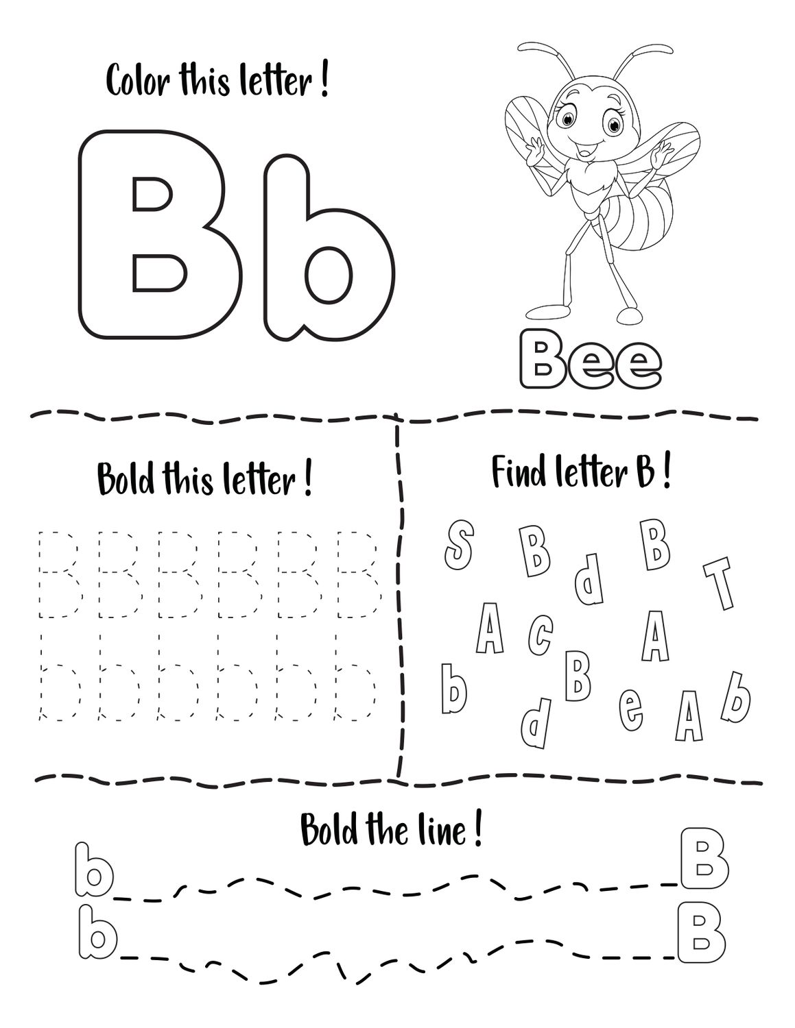 Learning alphabet with tracing finding and coloring letters for kids 26 Page