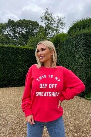 My Nelly - This is My Day Off Sweatshirt Pink