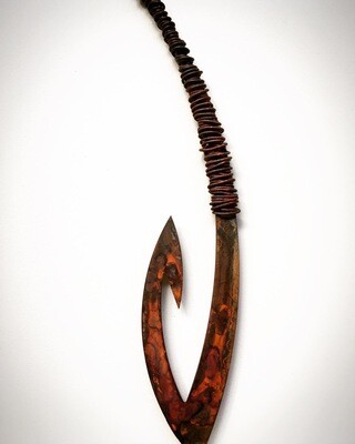 Rusty Matika - Spinning Corten Fish hook