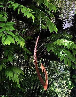 Rusty Matika - Spinning Corten Fish hook