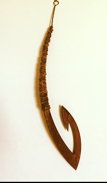 Rusty Matika - Spinning Corten Fish hook