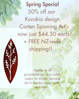 Corten Spinning Art