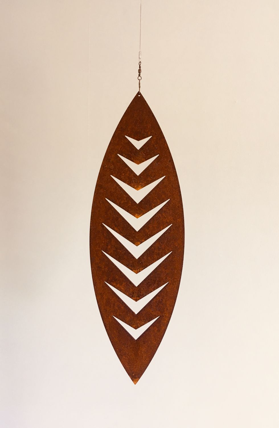 Arrow design Corten Spinning Art by Grounded Art NZ. Proudly made by Brendon &amp; Jane Harley in South Otago, New Zealand.