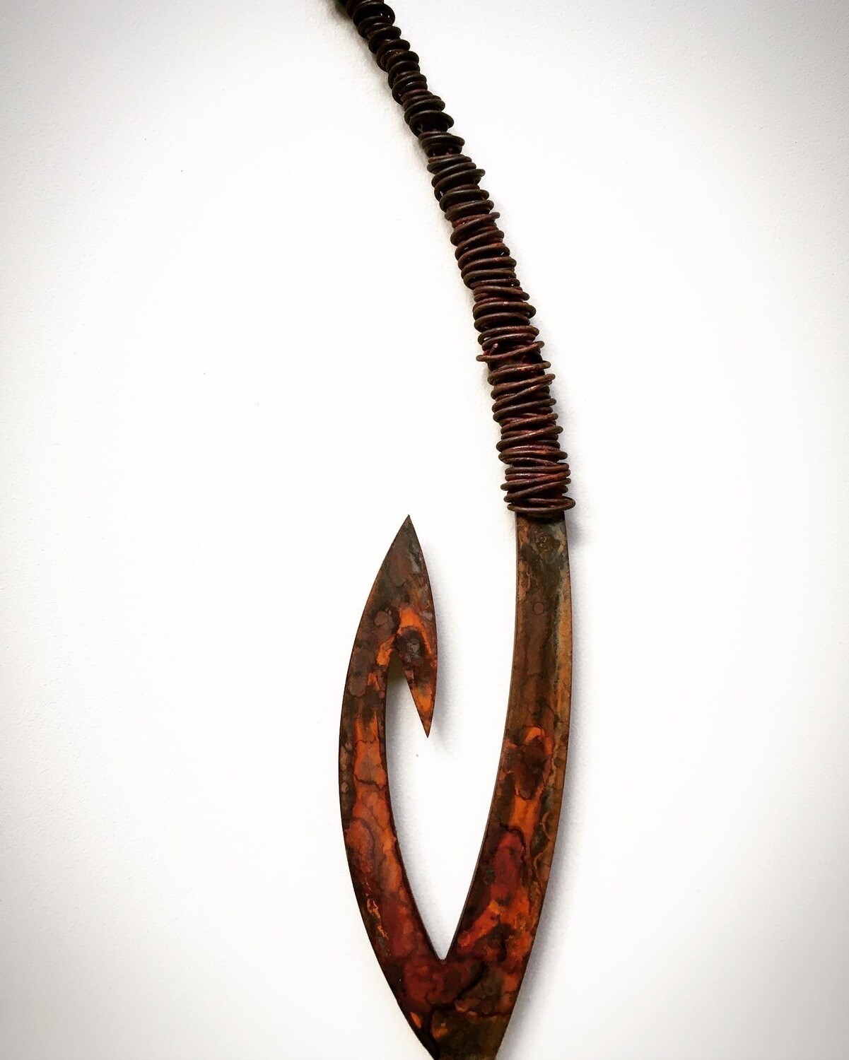 Rusty Matika - Corten Fish hook