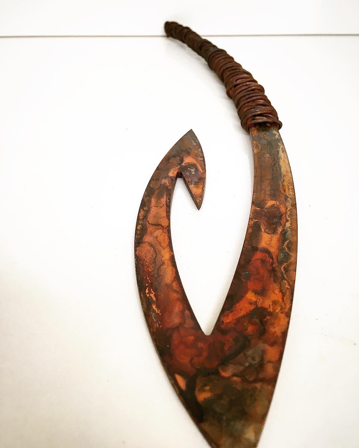 Rusty Matika - Corten Fish hook
