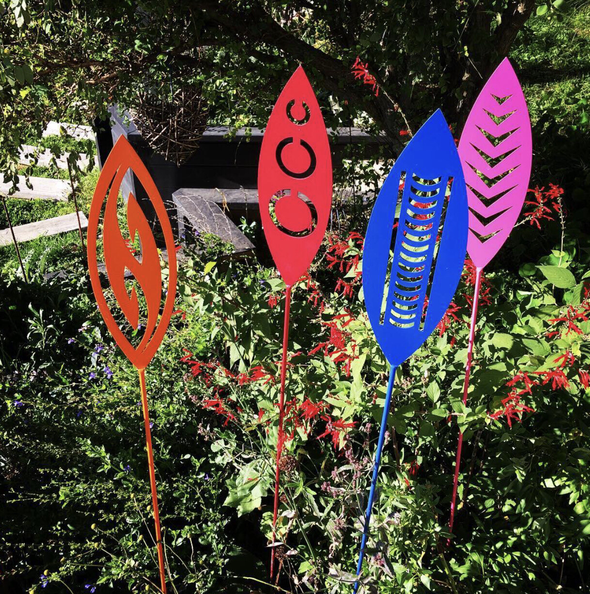 "On the bright side" Garden Spears