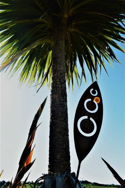 Tribal garden spear in Corten Steel. Proudly designed and made by Grounded Art NZ in South Otago, New Zealand. 