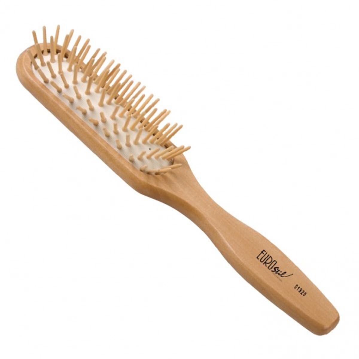 Eurostil Ovale Spikes aus Holzborsten 1 Einheit