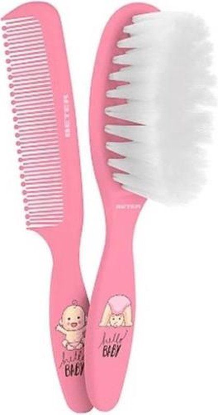 Kinderfriseurset Beter Peine Bebe Rosa (2 pcs) 2 Stücke