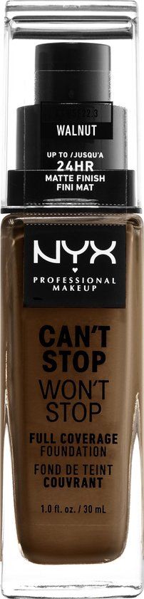 Nyx CanAt Stop WonAt Stop Full Coverage Foundation Walnuss 30ml