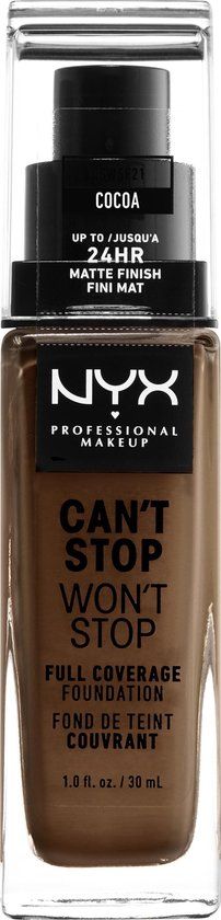 Nyx CanAt Stop WonAt Stop Full Coverage Foundation Kakao 30ml