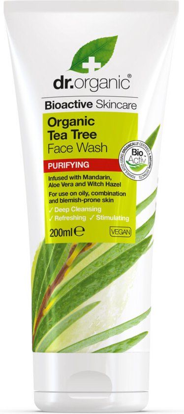 Dr. Organic Teebaum-Gesichtswaschmittel 200 ml