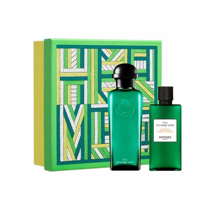 Hermès Eau D&#39;Orange Verte Eau De Cologne Spray 100ml Set 2 Artikel