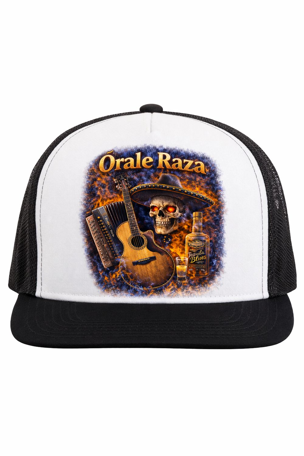 Blk/White Orale  Trucker Hat