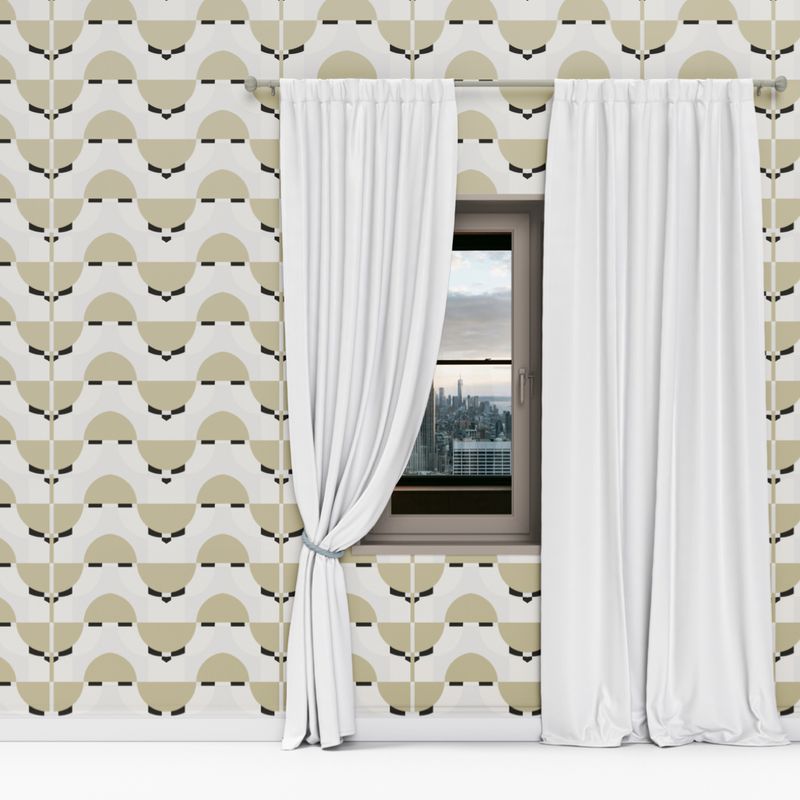 Artisan Tile – Green, Black &amp; White | Peel &amp; Stick Wallpaper