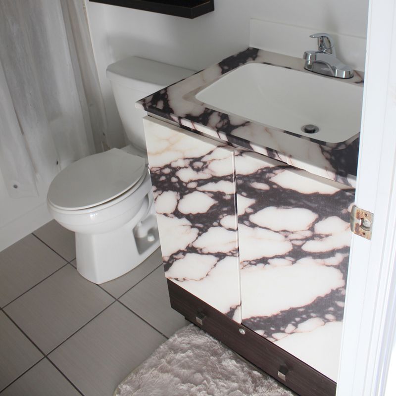 Calacatta Inspired Marble Peel and Stick Wallpaper – Brown &amp; Beige Mural