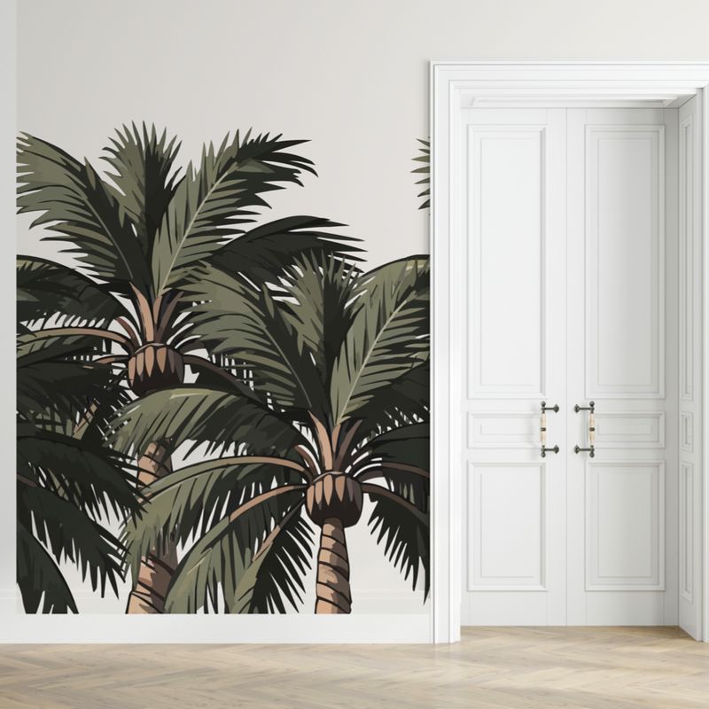 Palm Tree Peel and Stick Wallpaper – Oversized Tropical Accent Wall