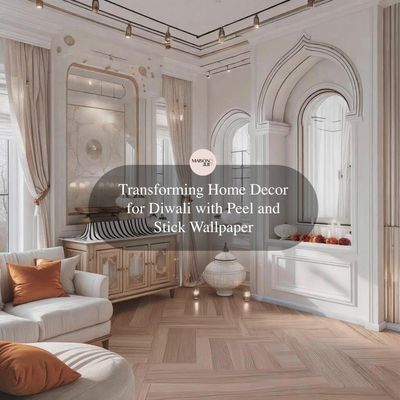 Transforming Home Decor for Diwali with Peel and Stick Wallpaper